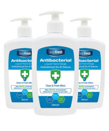 Sapun i lëngshëm antibakterial Deep Fresh 3 x 500 ml
