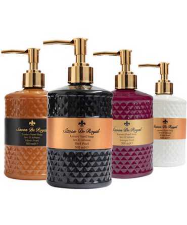 Savon De Royal Luxury Vegan Pearl Liquid Sapun Mixed 4 x 500 ml