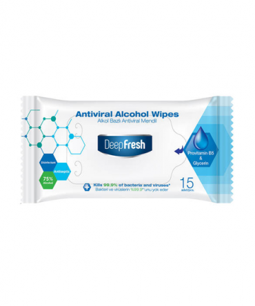 Peceta xhepi të lagura antivirale alkoolike Deep Fresh 15 fletë